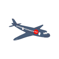 Maplr travel fly canada trip Sticker