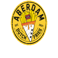 aberdam aberdam dutch fries aberdam dutch fries backyard beach collective Sticker