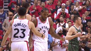 High Five Lets Go GIF by NBA