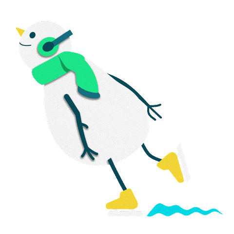 Ice Skating Snowman Sticker by Disney+