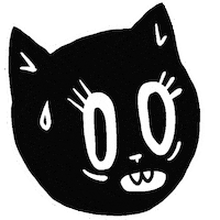 Stressed Cat Sticker by ZAV