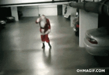 drunk santa claus GIF