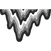 gradient drip Sticker by Jen Stark