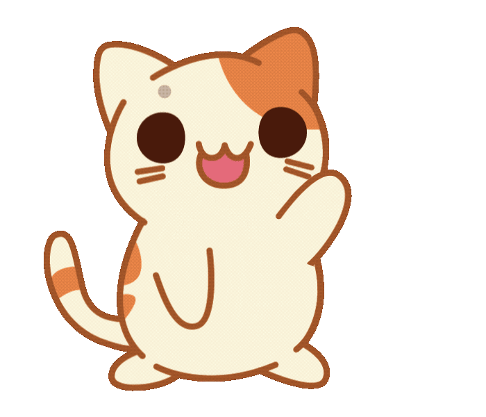 Cat Hello Sticker by HyperBeard