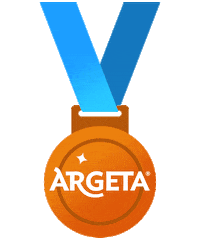 Gold Win Sticker by Argeta