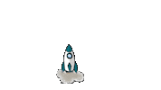 Rocket Abflug Sticker by Zukunft Digitale Bildung