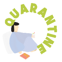 Quarantine Sticker by Sun Hands Collective