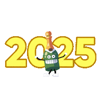Celebrate Happy New Year Sticker by Animanias