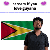 Guyana Flag Gy Sticker