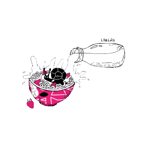 Latte Colazione Sticker by Liblab