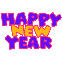 Happy New Year Animation Sticker by SHOKKA