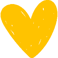 Yellow Heart Sticker