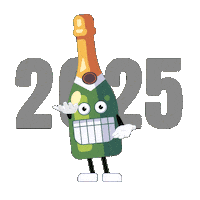 Celebrate Happy New Year Sticker by Animanias