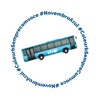 coleurb onibus novembro azul transporte coletivo coleurb Sticker