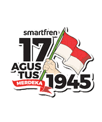 Indonesia Merdeka Sticker by Smartfren