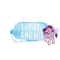 Let It Snow Christmas Sticker by My Little Pony