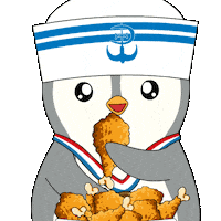 Hungry Fried Chicken Sticker by Pudgy Penguins
