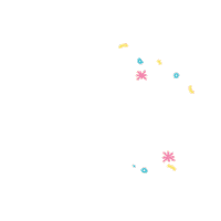 girls confetti Sticker by Owi Liunic