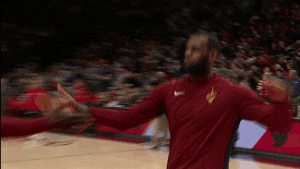 lebron james handshake GIF by NBA
