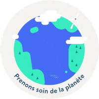 JourDeLaTerre terre planete environnement jour de la terre Sticker
