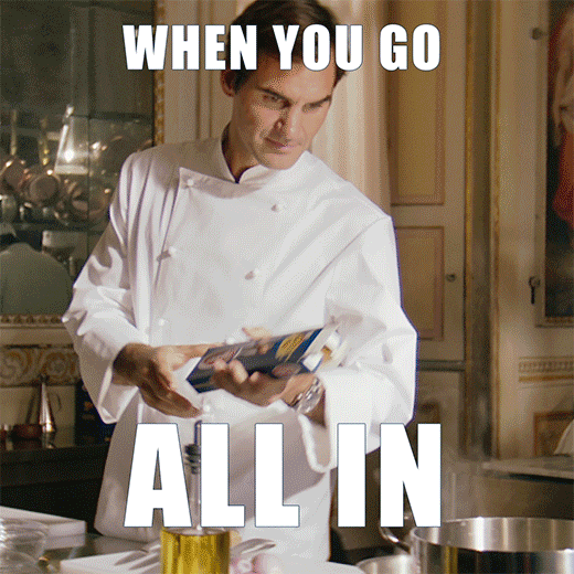 roger federer cooking GIF by Barilla