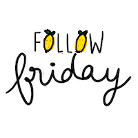 Friday Follow Sticker by LemonSeed Media