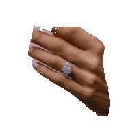 ShivShambuDiamonds diamond ring cushion shiv Sticker