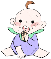 Jumpeatcry baby jump crying shopping Sticker