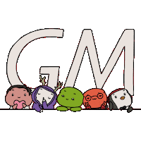 Good Morning Friends Sticker by Kibbi