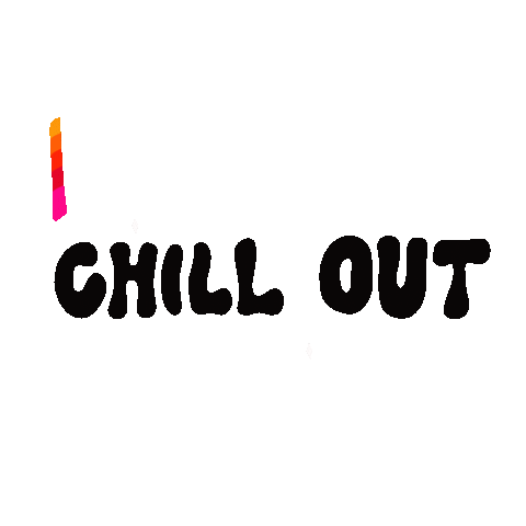Chill Out Art Sticker by Doodle by Meg