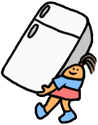 Fridge Refrigerator Sticker by Ruppert Tellac