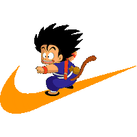 Dragon Ball Nike Sticker