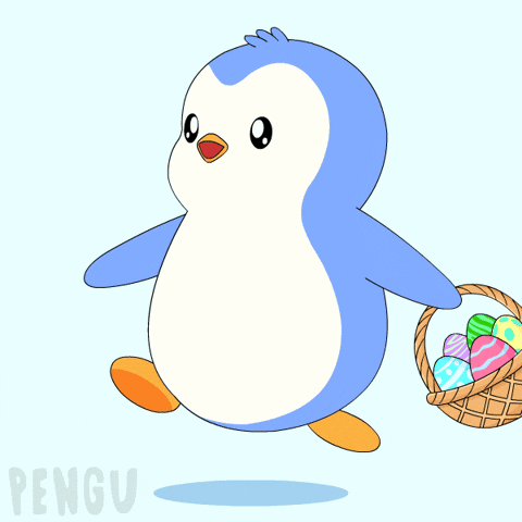 Easter Eggs Penguin GIF by Pudgy Penguins