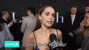 accessonline yes oh my god emilia clarke access GIF
