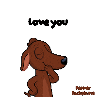 I Love You Dog Sticker by VeeFriends