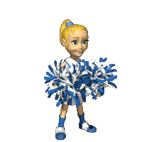 girl cheer STICKER