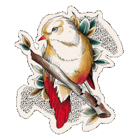 Tattoo Artist Bird Sticker