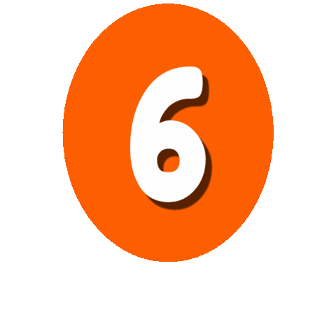 Orange Number Sticker - Find & Share on GIPHY
