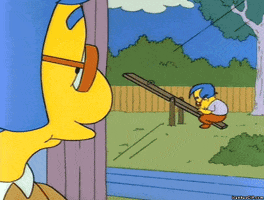 The Simpsons No Friends GIF