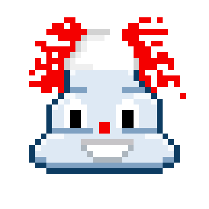 Pixel Shitting Sticker by Poopies.io