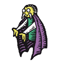 Halloween Vampire Sticker by Emo Nite