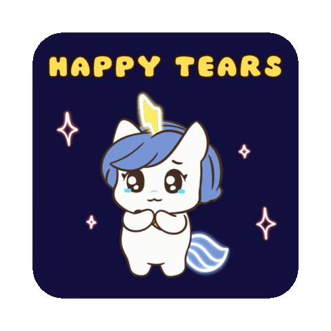 Happy Tears Bu Sticker by Brave Unicorn