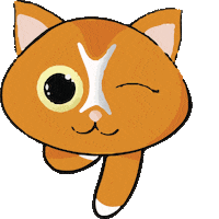 Happy Cat Sticker by Publilemon