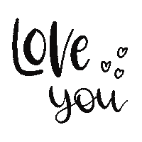 Love You Hearts Sticker