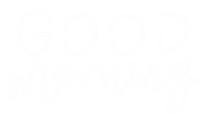 Good Morning Sticker by Zus Designs