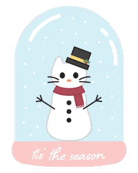 Tis The Season Cat Sticker