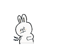 Sad Rabbit Sticker
