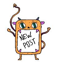 Happy Post Sticker