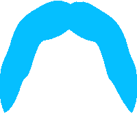 Mustache Sticker by Omaze