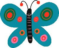 manjitthapp happy smile butterfly insect Sticker